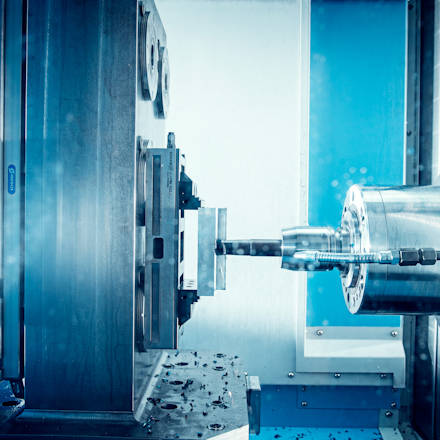 A machine that performs a metal-cutting operation